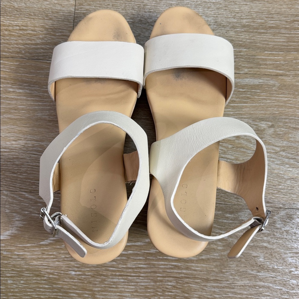 Nisolo All-Day Open Toe Clog Heel Sandal in Bone Size 9 - Picture 9 of 13